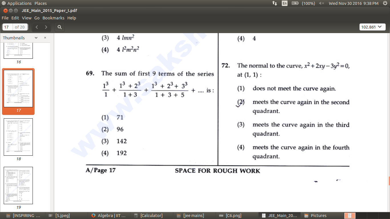 Question image for I Attached one image PLZ Answer for Question 69 ?
